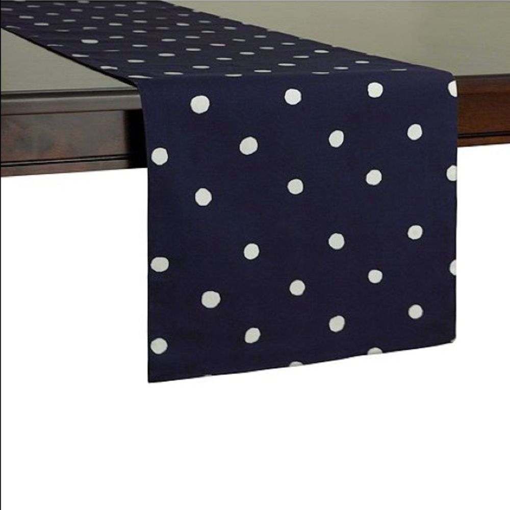 NWT Navy Polka Dot Kate Spade Table Runner